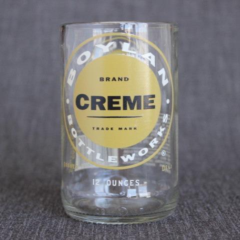 Boylan creme soda recycled bottle tumbler drinking glass