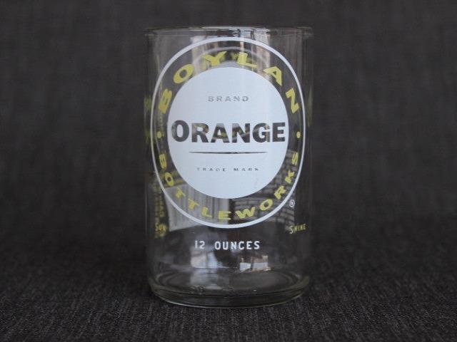 Boylan orange soda recycled bottle tumbler drinking glass