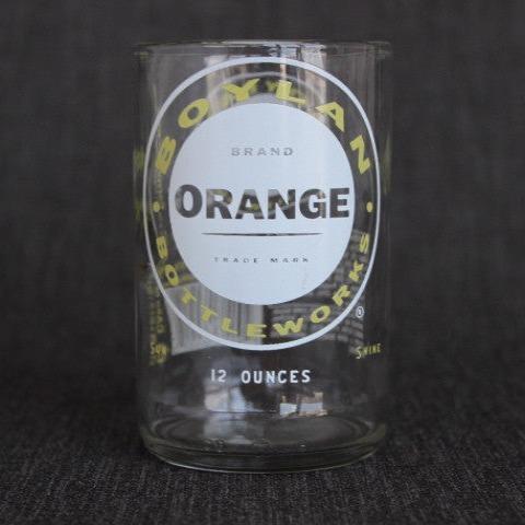 Boylan orange soda recycled bottle tumbler drinking glass