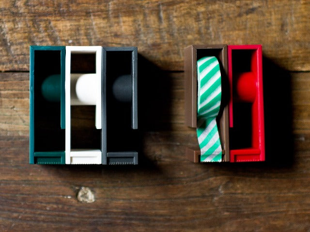 Japanese single washi tape dispenser in an assortment of colors