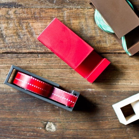 Japanese single washi tape dispenser in an assortment of colors