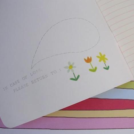 kids flowers and friendship notebook journal