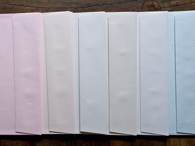 standard size French Paper Company pastel printed modern letter writing envelopes