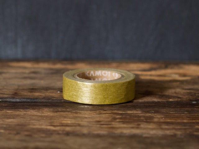 MT Brand solid gold metallic Japanese washi masking tape rolls