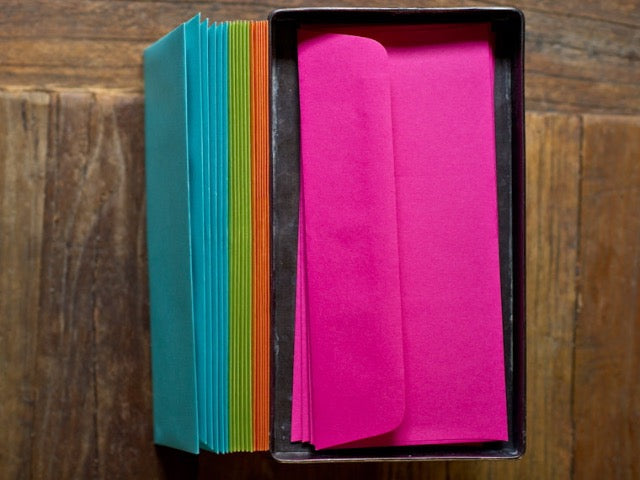 bright hot pink standard size envelopes for letter writing stationery